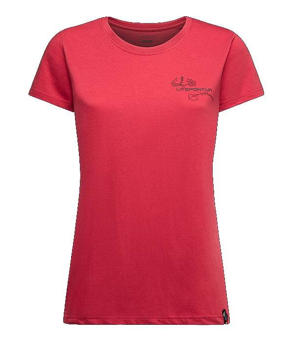 La Sportiva Climb Flower T-Shirt, červená, L