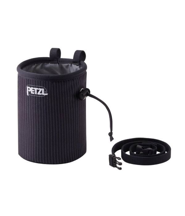 Petzl Bandi Pytlík na Mg, černá/proužek, uni